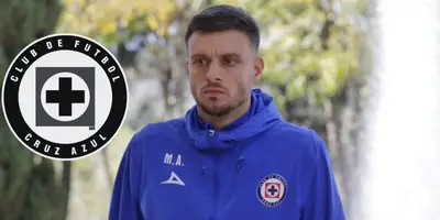 Anselmi con indumentaria de Cruz Azul. Foto: Fútbol Total