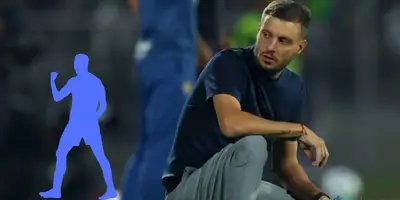 Anselmi en cunchillas en partido con Cruz Azul. Foto: ESTO