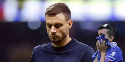 Anselmi en la final, con gesto de tristeza. Foto: El Universo