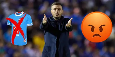 Anselmi en partido con Cruz Azul. Foto: FOX