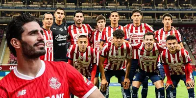 Antonio Briseño junto a futbolistas de Chivas / FOTO MILENIO