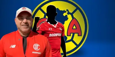 Antonio Mohamed junto a futbolista incógnito del Toluca / FOTO X