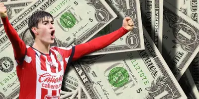 Armando González festejando gol con Chivas / FOTO BOLAVIP