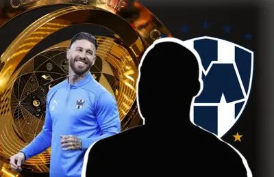 Arthur Cabral en forma de silueta y Sergio Ramos/Foto TUDN.