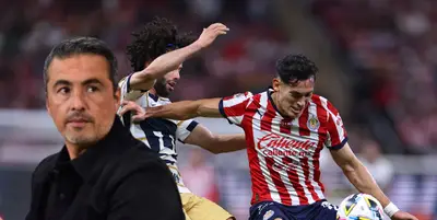 Arturo Ortega en el Chivas vs Pumas / FOTO TV AZTECA