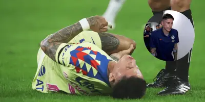 Así se vio la lesión de Brian Rodríguez.