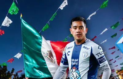 Banderas de México y Erick Sánchez/ Foto Pinnaxis.com.