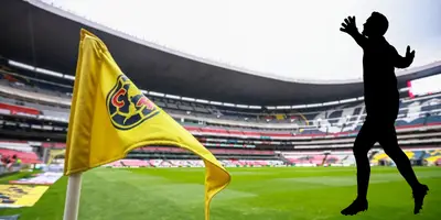 Banderin en el Azteca. Foto. Club América