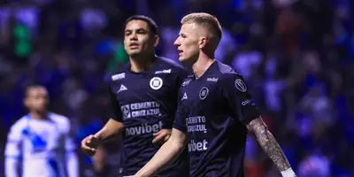 Bogusz tras gol. Foto: Cruz Azul