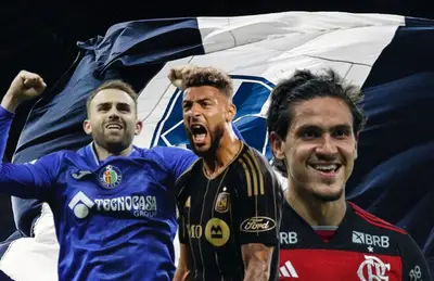 Borja Mayoral, Denis Bouanga y Pedro Guilerhme/Foto Mario Hernández.