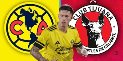 Brian Rodríguez en el América vs Tijuana / FOTO X