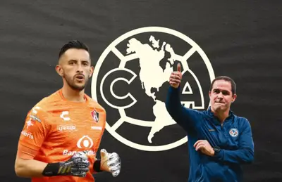 Camilo Vargas y André Jardine levantando dedo/ Foto Atlas.