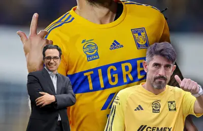 Camiseta de Tigres, Veljko Paunovic y Mauricio Culebro/ Foto Mediotiempo.