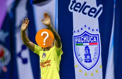 Camiseta del Pachuca y jugador del América con el rostro tapado/ Foto Debate.
