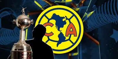 Campeón incógnito de la Copa Libertadores junto al escudo del América / FOTO INSTAGRAM