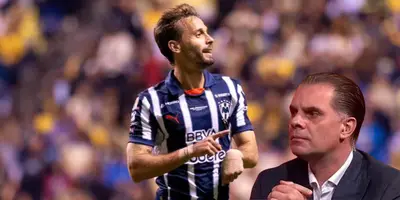Canales tras gol vs América. Foto: Rayados