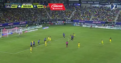 Captura de Azteca Deportes tras el golazo de Rodríguez