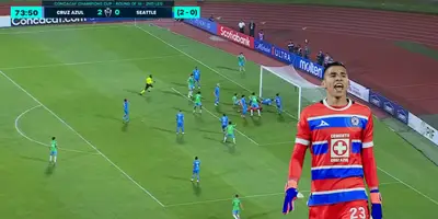 Captura de Concachampions del gol de Seattle