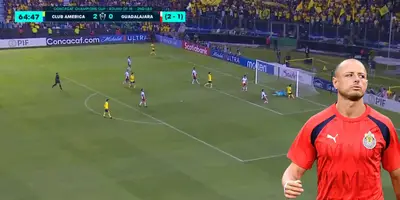 Captura de Concachampions del gol de Zendejas