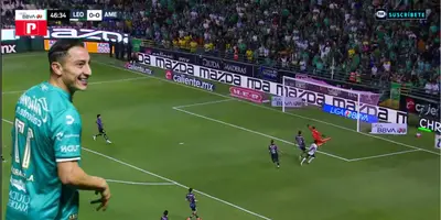 Captura de FOX del gol de León