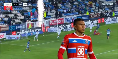 Captura de FOX Sports, del gol de Pachuca
