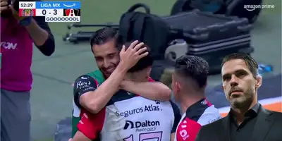 Captura de la Liga MX del gol de Atlas