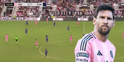 Captura de Leagues Cup con Messi al frente