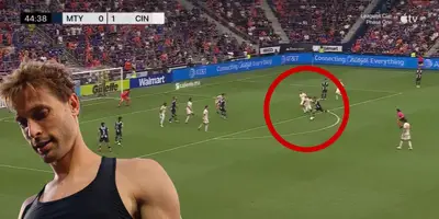 Captura de Leagues Cup del gol de Canales