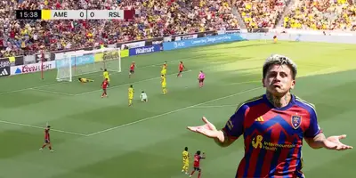 Captura de Leagues Cup del gol de Luna