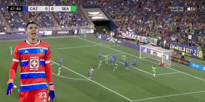 Captura de Leagues Cup del gol de Seattle