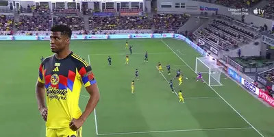 Captura de Leagues Cup del gol de Zúñiga