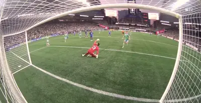 Captura de Leagues Cup del segundo gol de Seattle