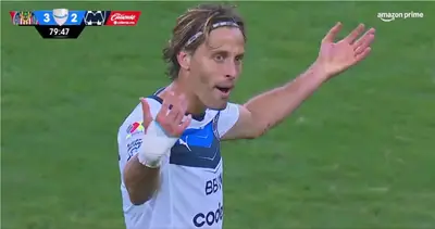 Captura de Liga MX del gol de Canales