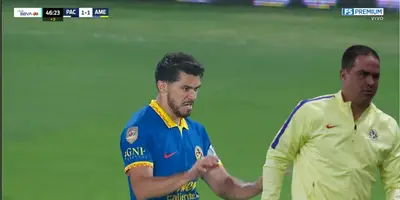 Captura de pantalla de Fox Sports tras el gol de Henry Martín.