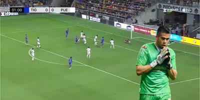 Captura de pantalla de la Leagues Cup, del gol de Córdova