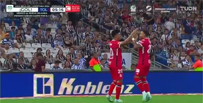 Captura de pantalla del gol de Toluca.