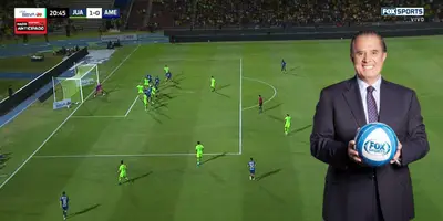 Captura de pantalla tomada de Fox del gol de América