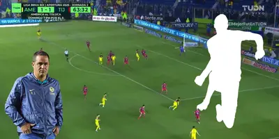 Captura de TUDN con Jardine al frente