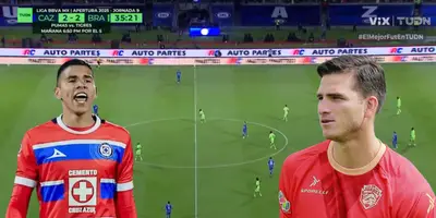 Captura de TUDN con Mier y Jurado al frente