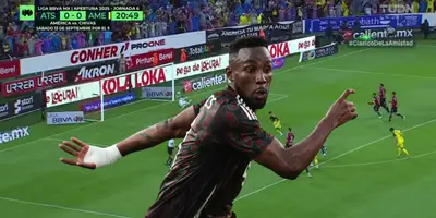 Captura de TUDN con Quiñones al frente