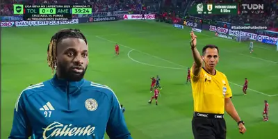 Captura de TUDN con Saint-Maximin y Santander al frente