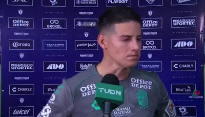 Captura de TUDN de James en confe.