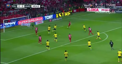 Captura de TUDN de la falla de Ruiz