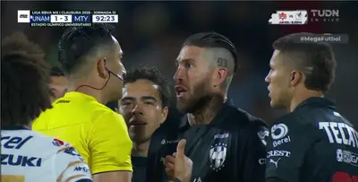 Captura de TUDN de la roja a Ramos