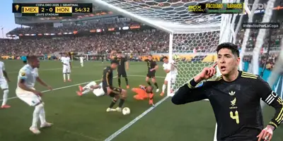 Captura de TUDN del gol anulado a Edson