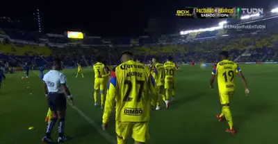 Captura de TUDN del gol de Aguirre