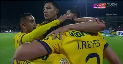 Captura de TUDN del gol de América