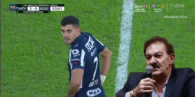 Captura de TUDN del gol de Berterame