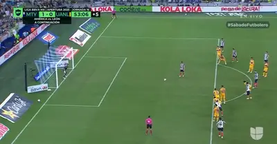 Captura de TUDN del gol de Canales