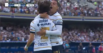 Captura de TUDN del gol de Funes Mori